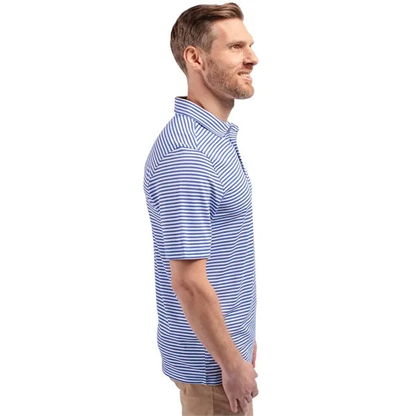 Cutter & Buck Virtue Recycled Stripe Featherlight Pique M...