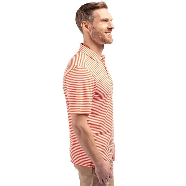 Cutter & Buck Virtue Recycled Stripe Featherlight Pique M...