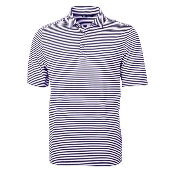 Cutter & Buck Virtue Recycled Stripe Featherlight Pique M...