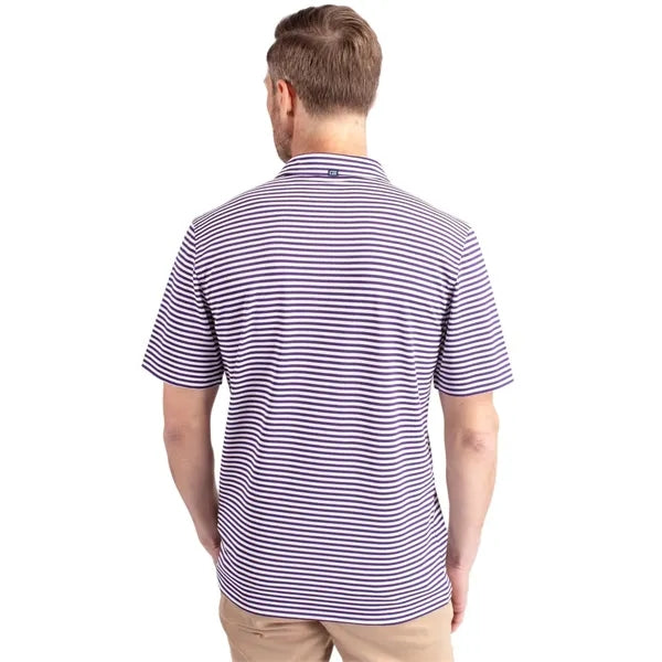 Cutter & Buck Virtue Recycled Stripe Featherlight Pique M...