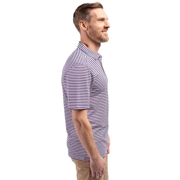 Cutter & Buck Virtue Recycled Stripe Featherlight Pique M...