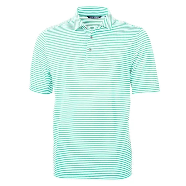 Cutter & Buck Virtue Recycled Stripe Featherlight Pique M...