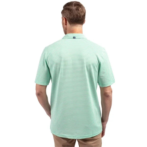 Cutter & Buck Virtue Recycled Stripe Featherlight Pique M...