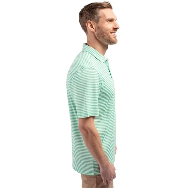 Cutter & Buck Virtue Recycled Stripe Featherlight Pique M...