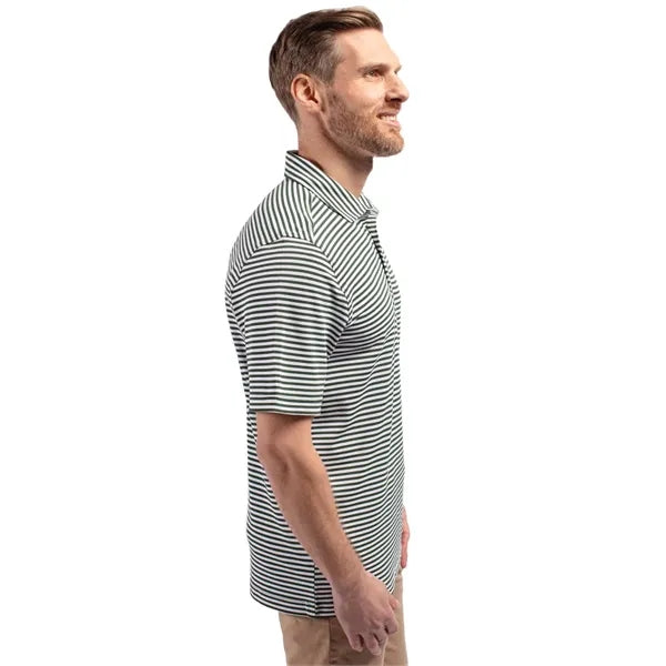 Cutter & Buck Virtue Recycled Stripe Featherlight Pique M...
