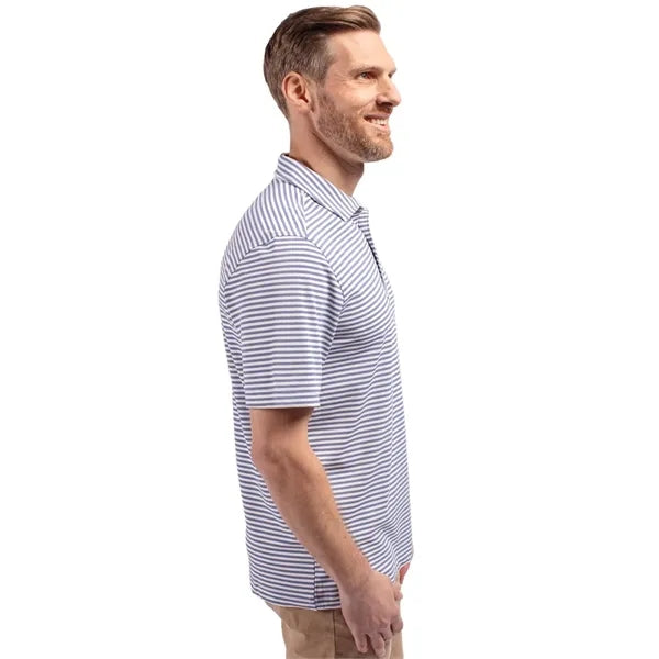 Cutter & Buck Virtue Recycled Stripe Featherlight Pique M...