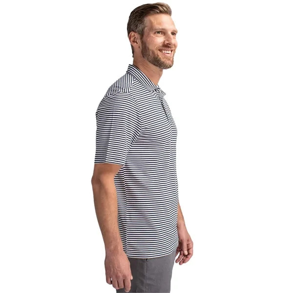 Cutter & Buck Virtue Recycled Stripe Featherlight Pique M...