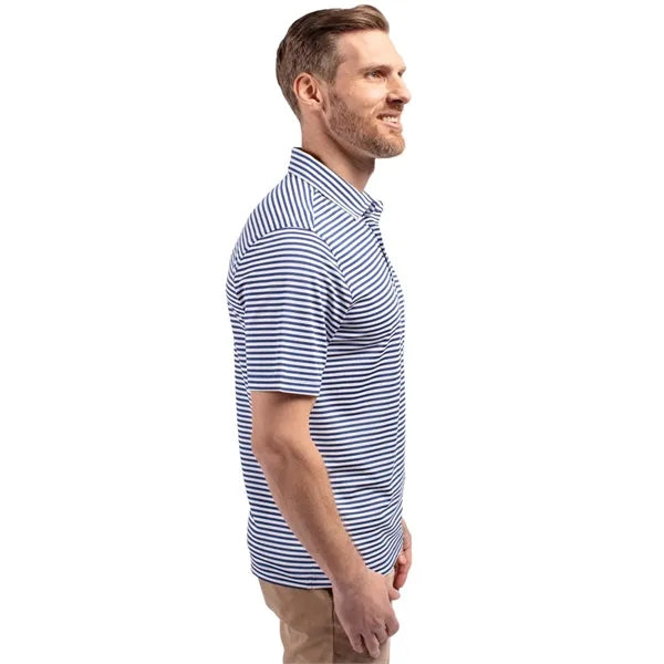 Cutter & Buck Virtue Recycled Stripe Featherlight Pique M...