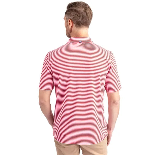 Cutter & Buck Virtue Recycled Stripe Featherlight Pique M...