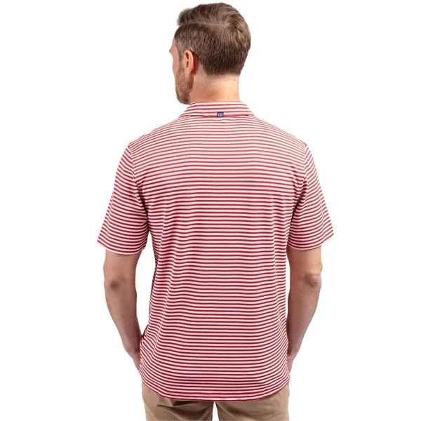 Cutter & Buck Virtue Recycled Stripe Featherlight Pique M...
