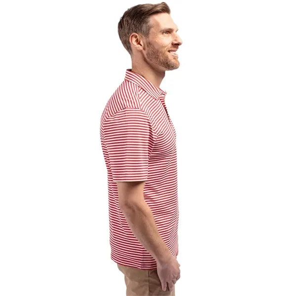 Cutter & Buck Virtue Recycled Stripe Featherlight Pique M...