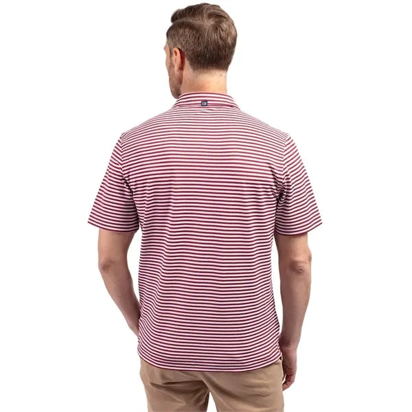 Cutter & Buck Virtue Recycled Stripe Featherlight Pique M...