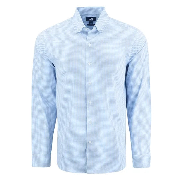 Cutter & Buck Skyline Recycled Gingham Mens Big & Tall Lo...