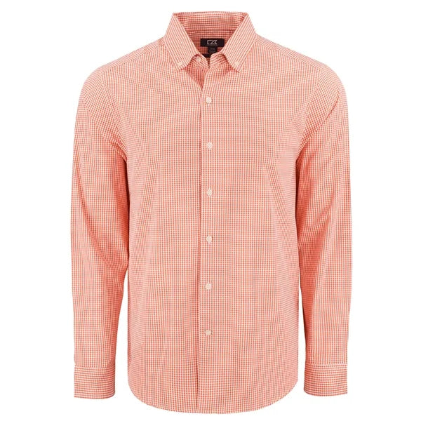 Cutter & Buck Skyline Recycled Gingham Mens Big & Tall Lo...