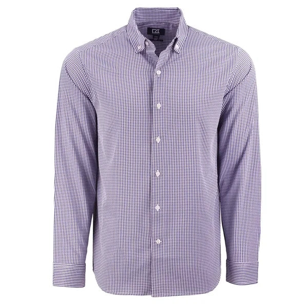 Cutter & Buck Skyline Recycled Gingham Mens Big & Tall Lo...