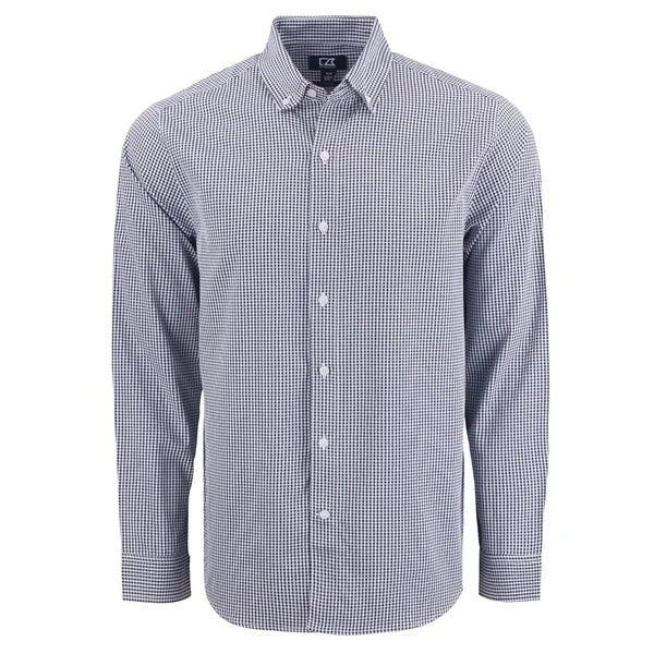Cutter & Buck Skyline Recycled Gingham Mens Big & Tall Lo...
