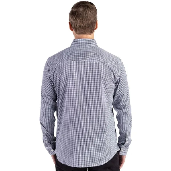 Cutter & Buck Skyline Recycled Gingham Mens Big & Tall Lo...