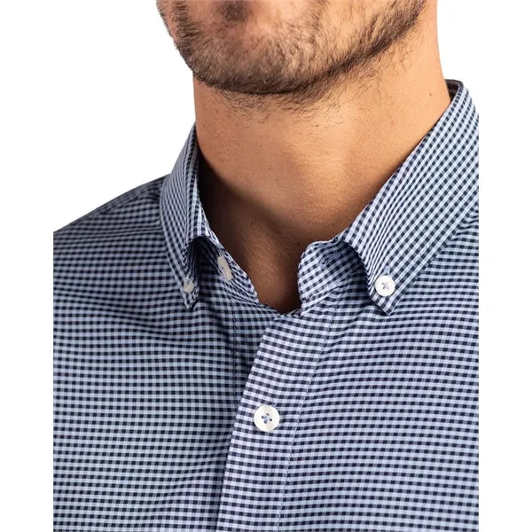 Cutter & Buck Skyline Recycled Gingham Mens Big & Tall Lo...
