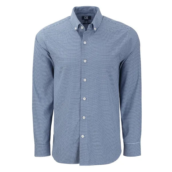 Cutter & Buck Skyline Recycled Gingham Mens Big & Tall Lo...