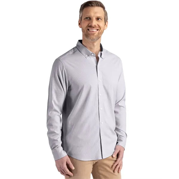 Cutter & Buck Skyline Recycled Pinstripe Mens Big & Tall ...