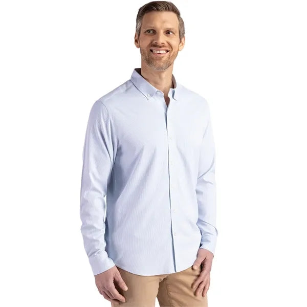 Cutter & Buck Skyline Recycled Pinstripe Mens Big & Tall ...