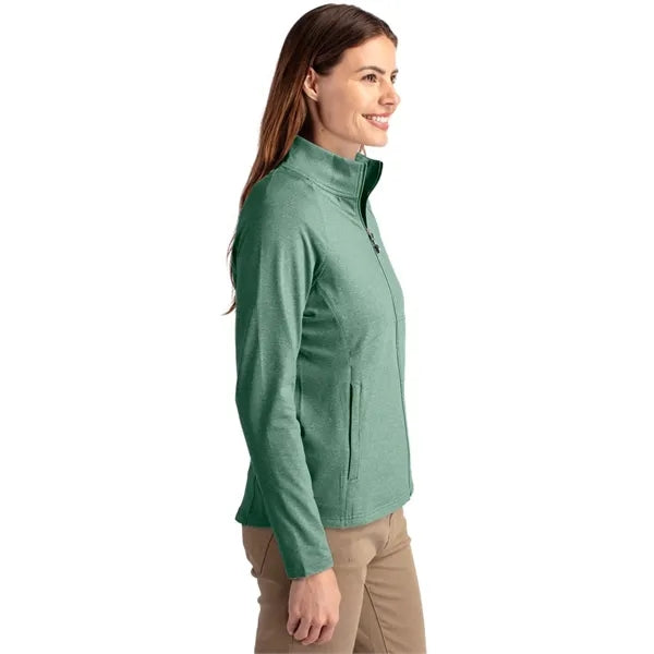 Cutter & Buck Adapt Recycled Soft Knit Stretch Womens Hea...