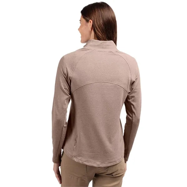 Cutter & Buck Adapt Recycled Soft Knit Stretch Womens Hea...