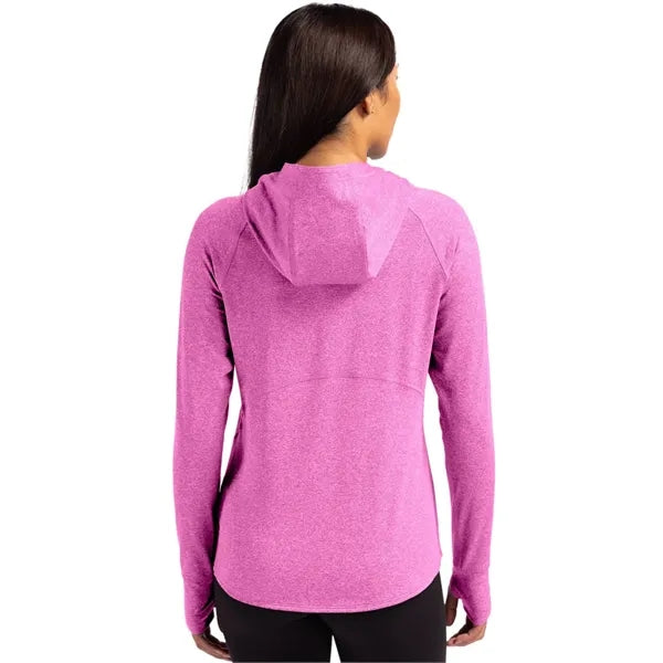 Cutter & Buck Adapt Recycled Soft Knit Stretch Womens Hoo...