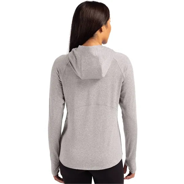 Cutter & Buck Adapt Recycled Soft Knit Stretch Womens Hoo...