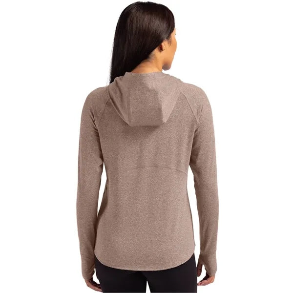 Cutter & Buck Adapt Recycled Soft Knit Stretch Womens Hoo...
