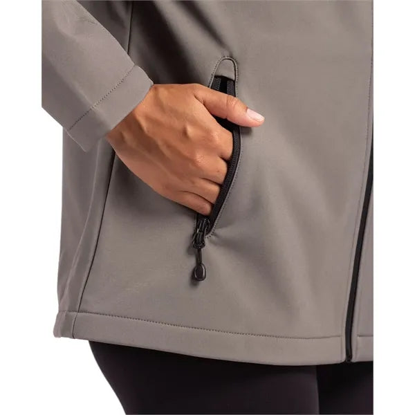 Clique Tempo Recycled Stretch Softshell Womens Full Zip J...