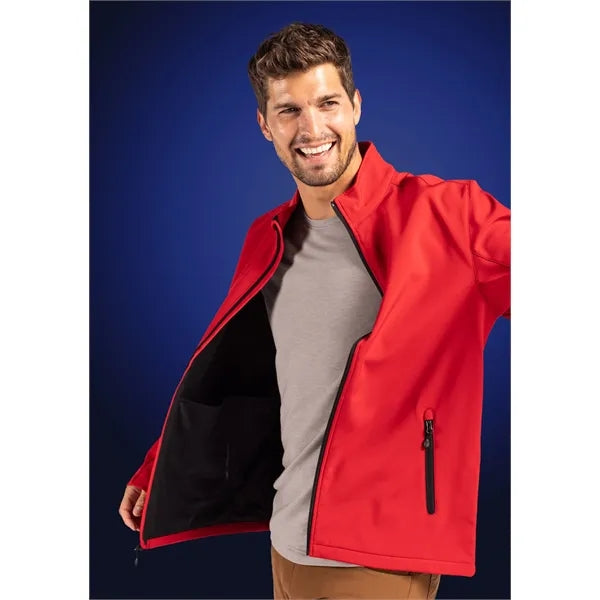 Clique Tempo Recycled Stretch Softshell Mens Full Zip Jacket
