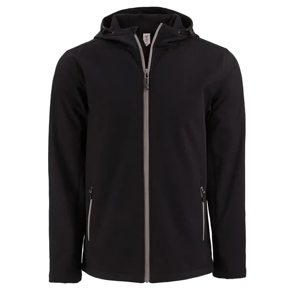 Clique Tempo Recycled Stretch Softshell Mens Full Zip Hoo...