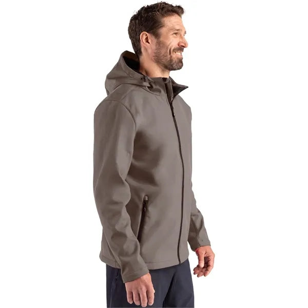 Clique Tempo Recycled Stretch Softshell Mens Full Zip Hoo...