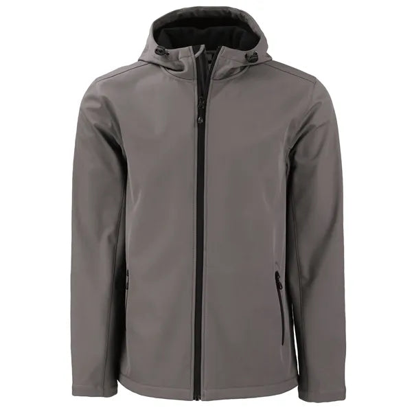 Clique Tempo Recycled Stretch Softshell Mens Full Zip Hoo...