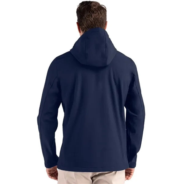 Clique Tempo Recycled Stretch Softshell Mens Full Zip Hoo...