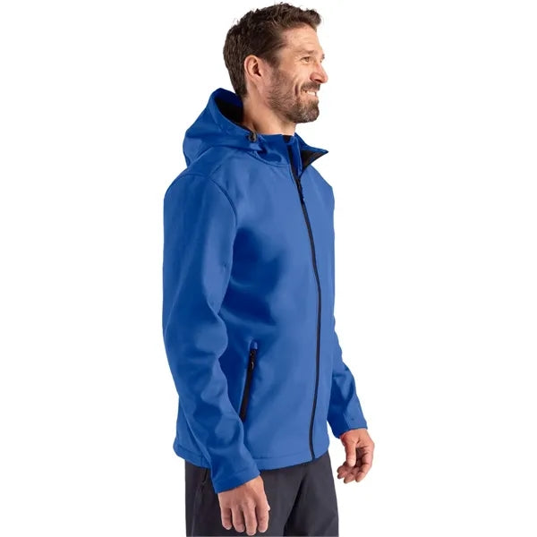 Clique Tempo Recycled Stretch Softshell Mens Full Zip Hoo...
