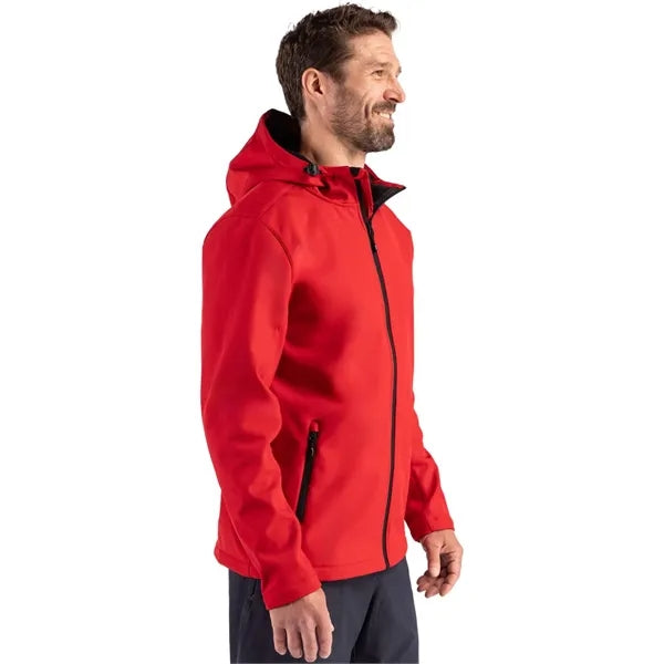 Clique Tempo Recycled Stretch Softshell Mens Full Zip Hoo...