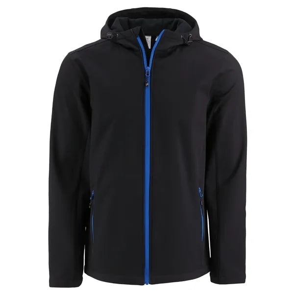 Clique Tempo Recycled Stretch Softshell Mens Full Zip Hoo...