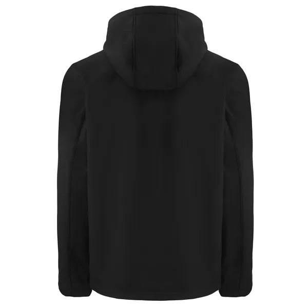 Clique Tempo Recycled Stretch Softshell Mens Full Zip Hoo...