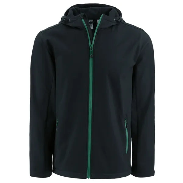 Clique Tempo Recycled Stretch Softshell Mens Full Zip Hoo...