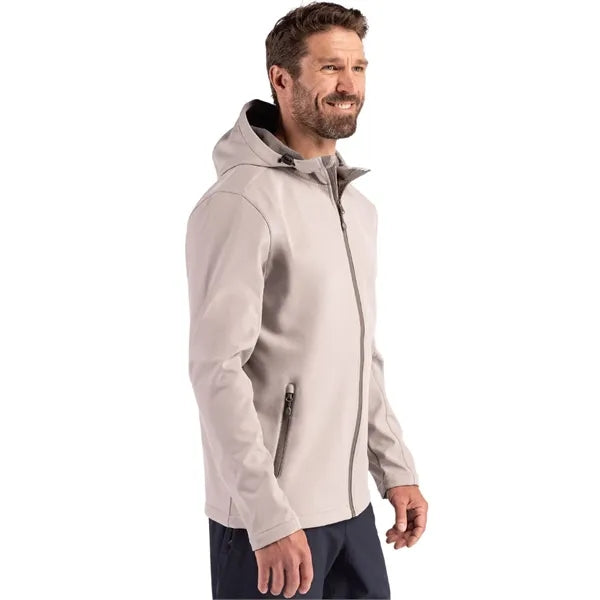 Clique Tempo Recycled Stretch Softshell Mens Full Zip Hoo...
