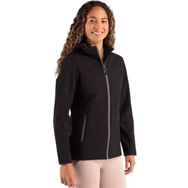 Clique Tempo Recycled Stretch Softshell Womens Full Zip H...