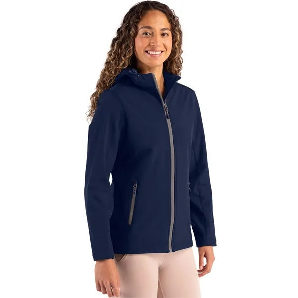 Clique Tempo Recycled Stretch Softshell Womens Full Zip H...