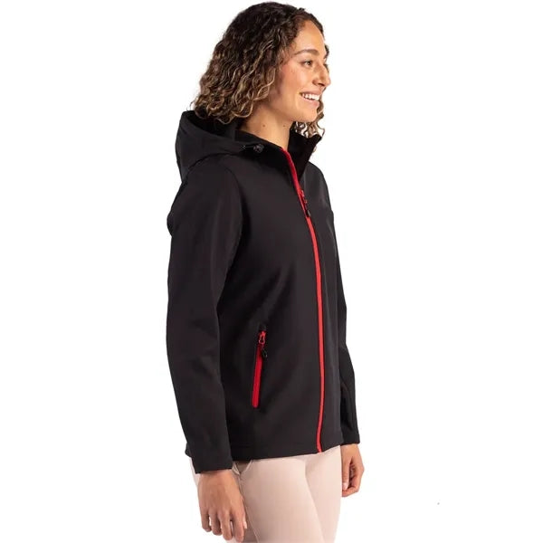 Clique Tempo Recycled Stretch Softshell Womens Full Zip H...