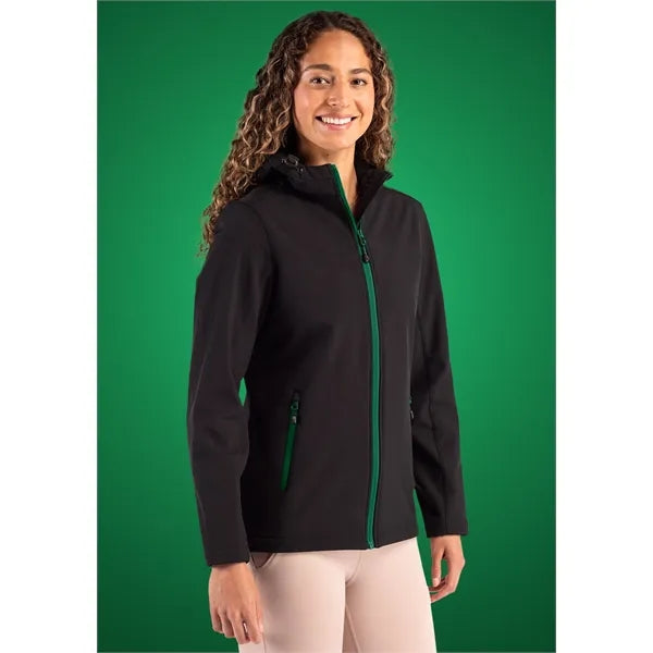 Clique Tempo Recycled Stretch Softshell Womens Full Zip H...