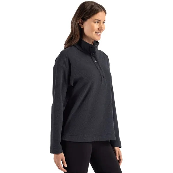 Cutter & Buck Hunts Point Recycled Fleece Womens Hybrid S...