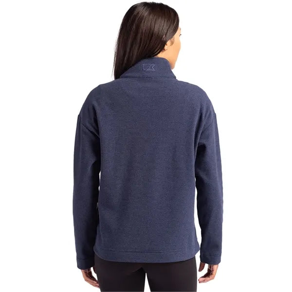 Cutter & Buck Hunts Point Recycled Fleece Womens Hybrid S...