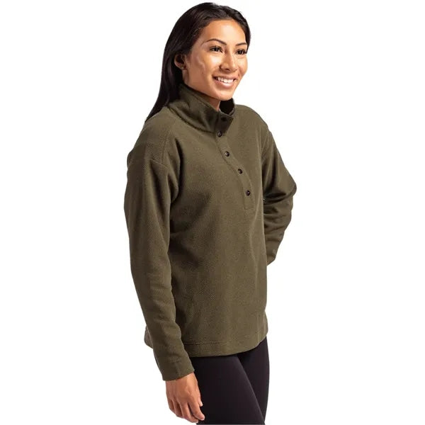 Cutter & Buck Hunts Point Recycled Fleece Womens Hybrid S...