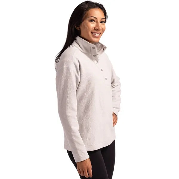 Cutter & Buck Hunts Point Recycled Fleece Womens Hybrid S...